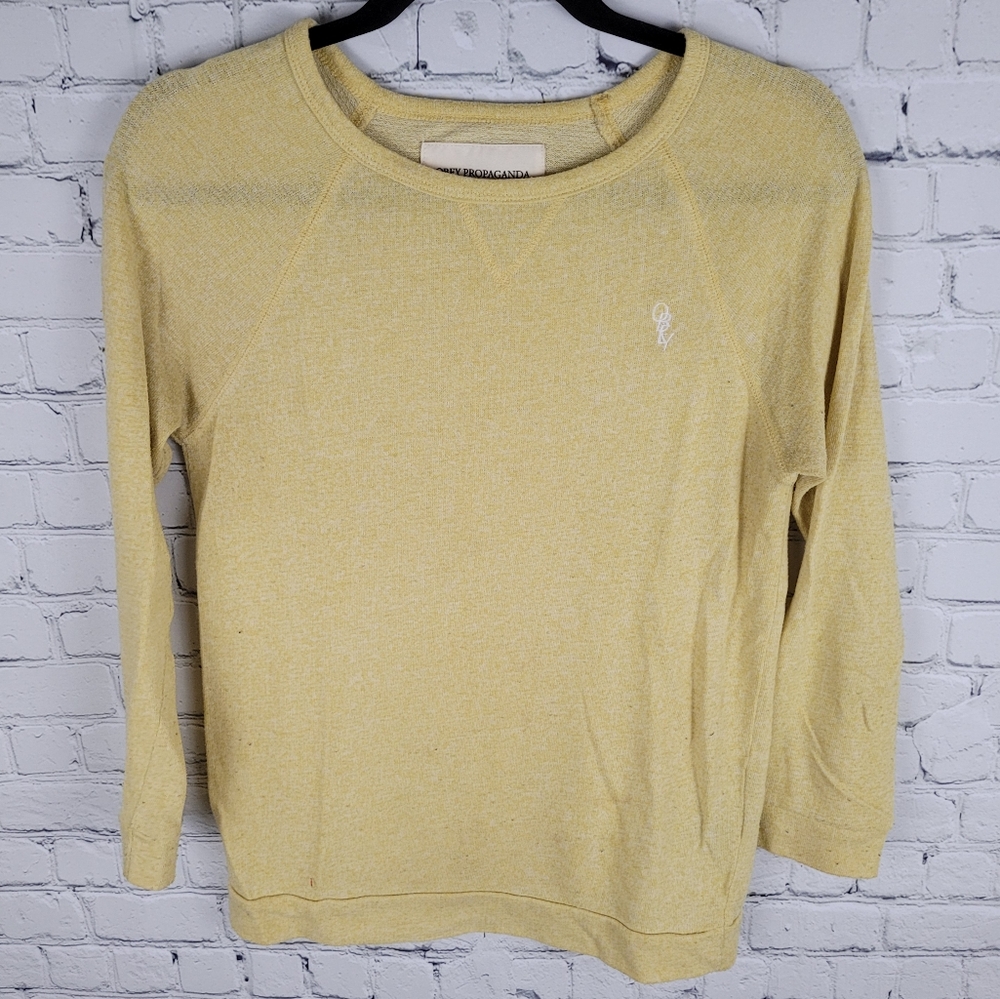 OBEY | scoop neck long sleeve thin knit top